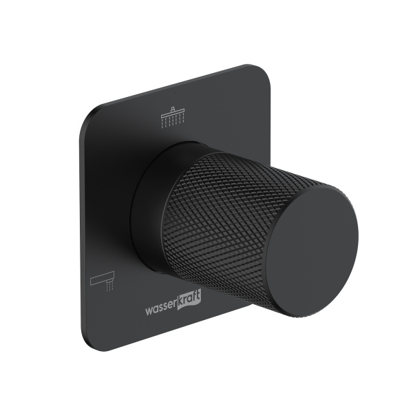 Переключатель потоков на 3 выхода WasserKRAFT Fulda A300 черный матовый фото