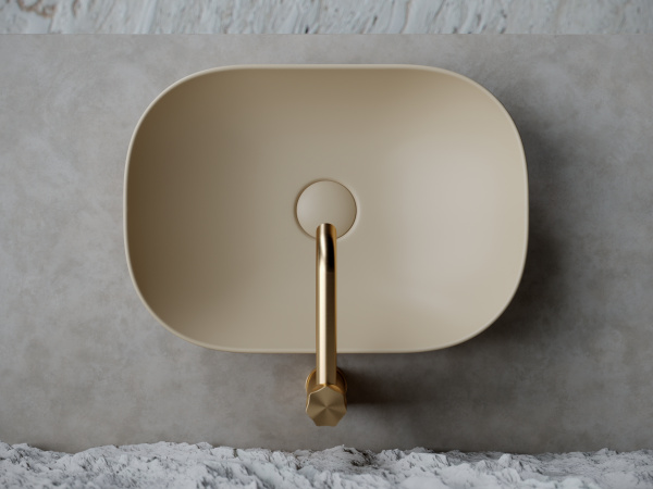 Накладная раковина Ceramica Nova Element CN6009MC 45x32 капучино матовый фото