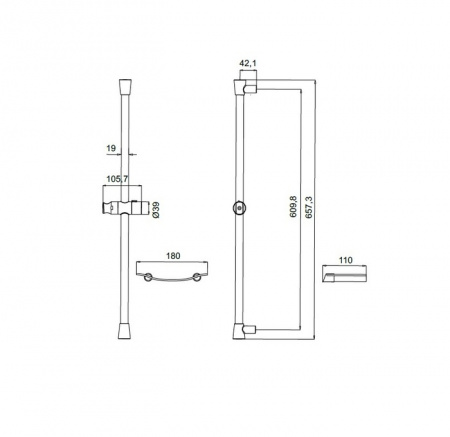 Душевая штанга Iddis Sicily SIC6500i17 фото
