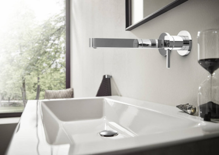 Смеситель для раковины настенный Hansgrohe Finoris 76050000 хром фото