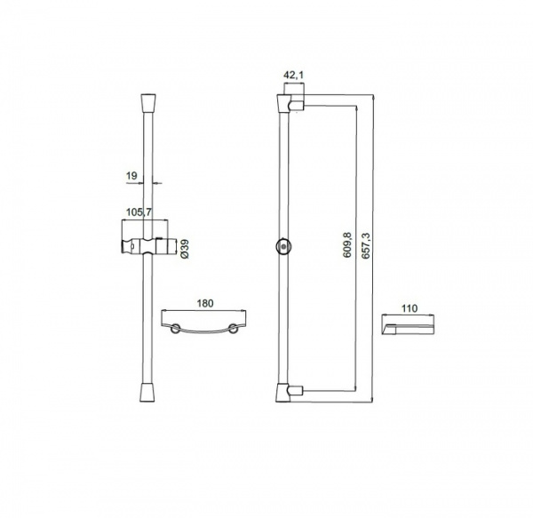 Душевая штанга Iddis Sicily SIC6500i17 фото