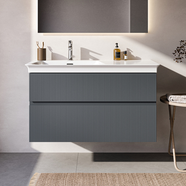 Тумба с раковиной Ideal Standard Finesse E3445UQ 100 см, пепельно-голубая матовая фото
