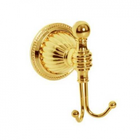 Крючок для ванной двойной Boheme Hermitage Gold 10355 фото