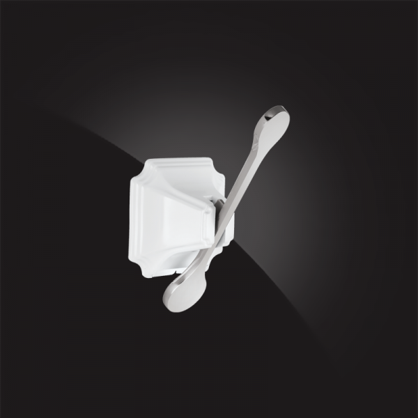 Крючок для ванной одинарный Elghansa Hermitage HRM-700-White/Chrome фото