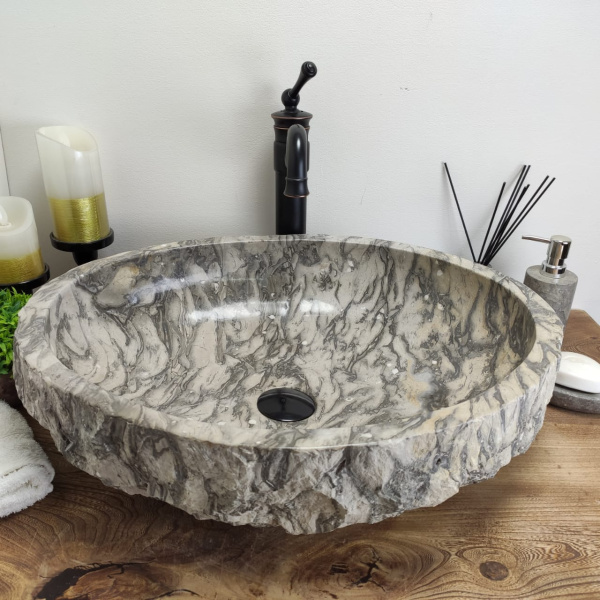 Накладная раковина из мрамора Erozy Doreng EM-60830 (56*45*15cм) фото