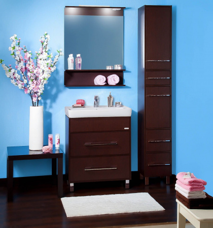 Тумба с раковиной Бриклаер Чили 70 венге фото