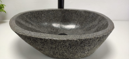 Накладная раковина из речного камня RS0802 (50*36*15) фото