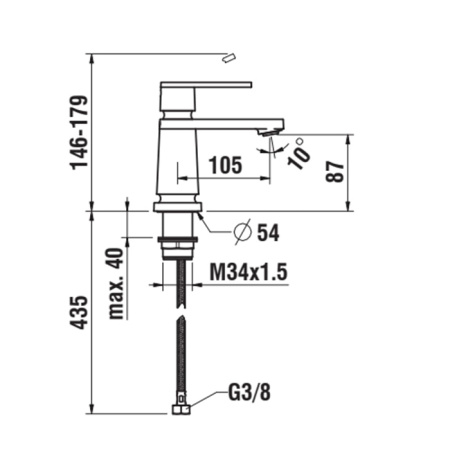 Смеситель для раковины Laufen The New Classic HF900502100000 фото