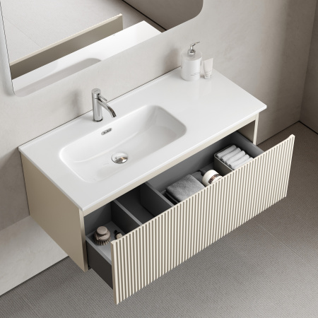 Тумба под раковину Sancos Snob R 1.0 SNR1.0100LCE Beige Soft фото