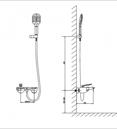 Смеситель для ванны с душем Timo Helmi 4014/00-16Y фото