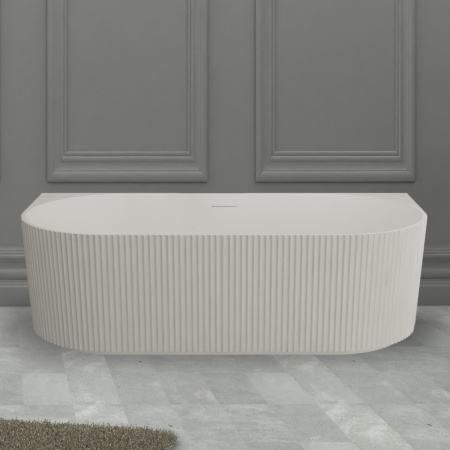 Ванна из искусственого камня Abber Stein AS9630 170x75 белая матовая фото