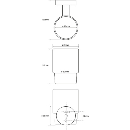 Стакан для зубных щеток Bemeta Brilo 161110012 золото фото