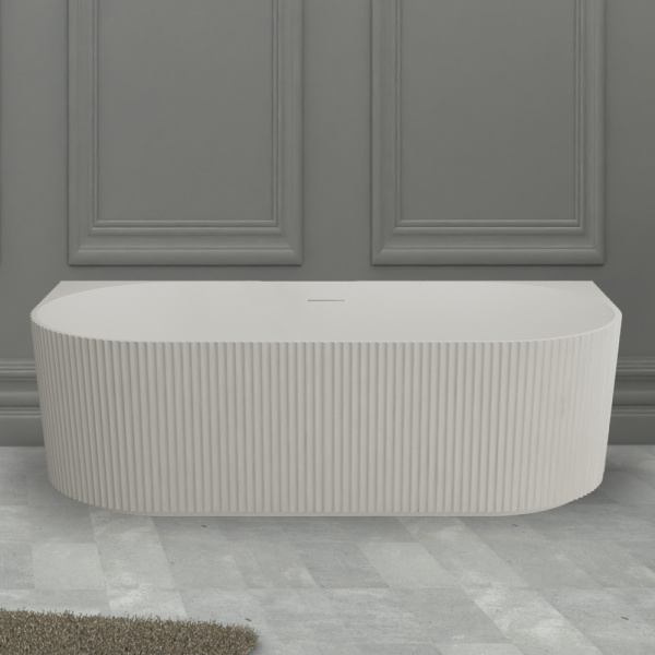 Ванна из искусственого камня Abber Stein AS9630 170x75 белая матовая фото