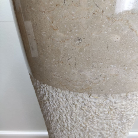 Раковина напольная из мрамора Pedestal Cream/Cream MN-0402 фото