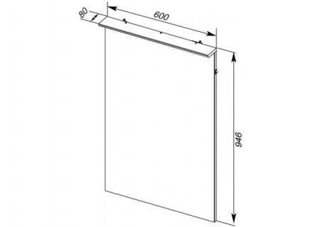 Зеркало Aquanet Грейс 60 00198370 фото