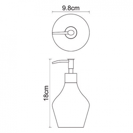 Дозатор для жидкого мыла WasserKRAFT Dinkel K-4699 фото