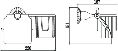 Держатель для туалетной бумаги Savol 89C S-R8951C фото