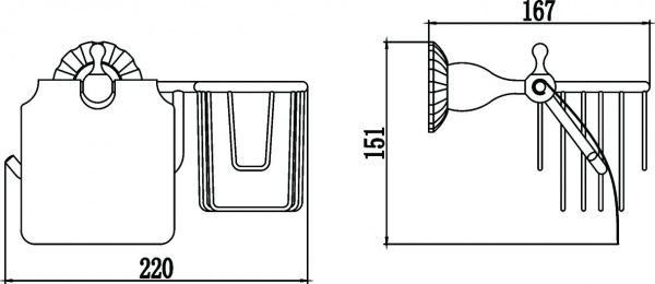 Держатель для туалетной бумаги Savol 89C S-R8951C фото