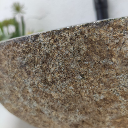 Накладная раковина из речного камня RS01531 (43*41*15) C15 фото