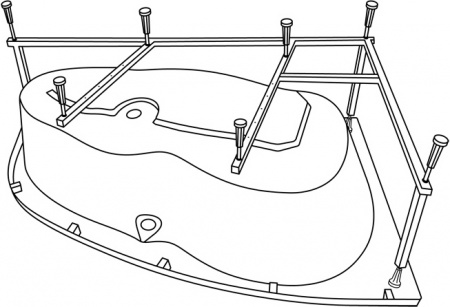 Акриловая ванна Excellent Kameleon 170x110 WAEX.KML17WH, левая фото