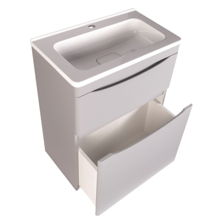 Тумба под раковину Style Line Бергамо мини 60 СС-00002309 серая фото