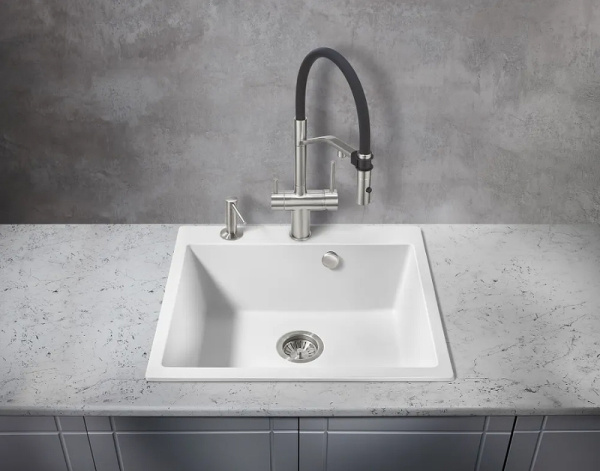 Смеситель для кухни под фильтр Milacio Ultra Cartes MCU.557.SS нержавеющая сталь фото