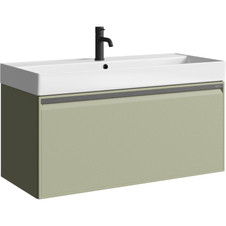Тумба под раковину Aqwella Pure 100 PUR0110SH шалфей зеленый фото