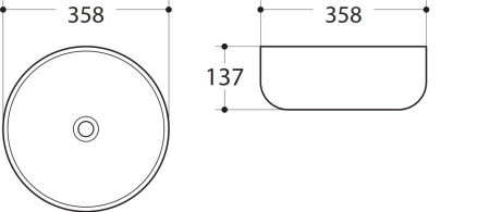 Накладная раковина Art&Max AM-102-MB 35x35 черная матовая фото