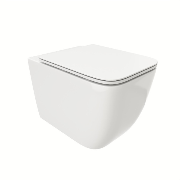 Унитаз подвесной безободковый Cerutti SPA Mimi Aria CT8919 с сиденьем, белый матовый фото