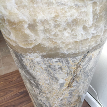 Раковина напольная из оникса Grey ON-01365 (45*45*90) фото