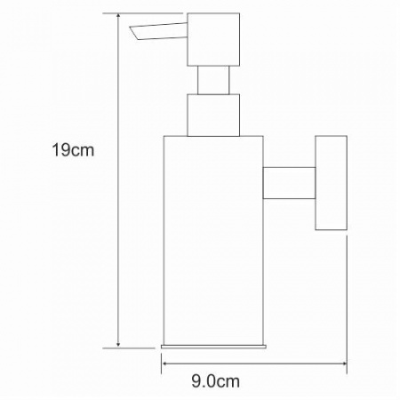 Дозатор для жидкого мыла антивандальный WasserKRAFT K-1399BLACK фото