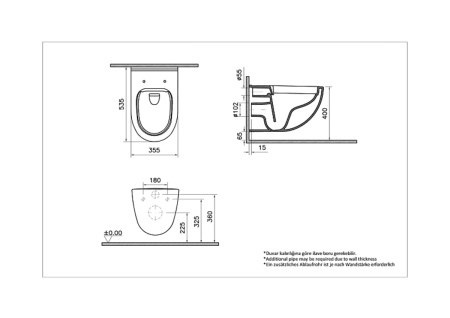 Подвесной унитаз безободковый VitrA S40 7759B003-0075 фото