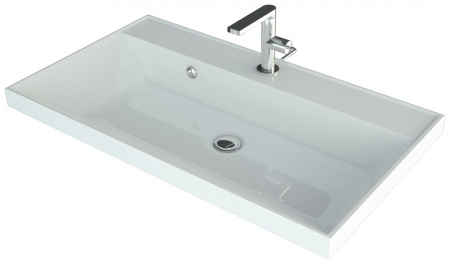 Тумба под раковину Style Line Матис 80 ЛС-00002298 тауп темный фото