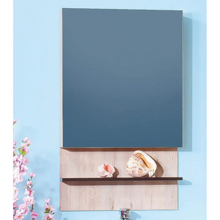 Зеркало-шкаф Бриклаер Карибы 60 дуб кантри/венге фото