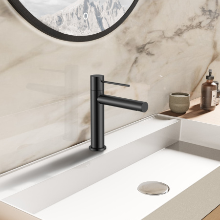 Смеситель для раковины Vincea Aspire VBF-4AS01MB черный матовый фото