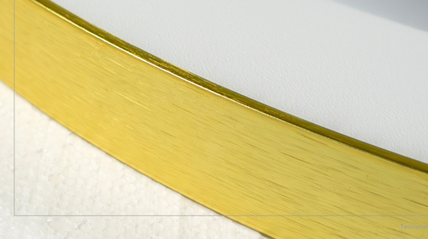 Зеркало с подсветкой, сенсорным выключателем Comforty Лея 60 00-00019348 матовое золото фото