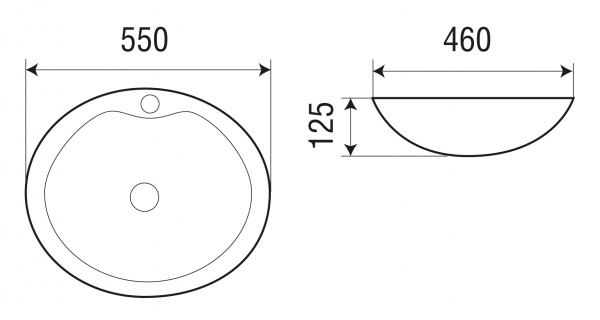 Накладная раковина WeltWassaer Elbach ELBACH 1147 фото