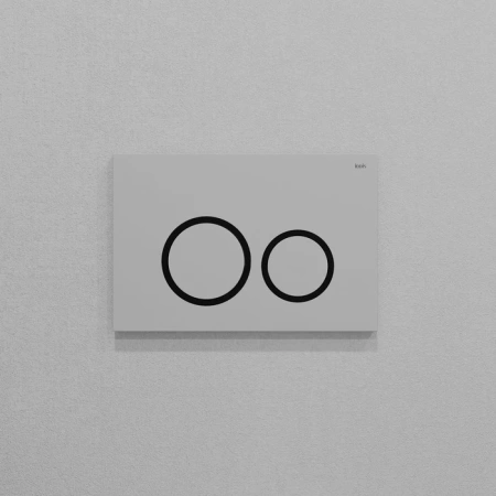 Клавиша смыва Iddis Unifix UNI03WBi77 белая/черная фото