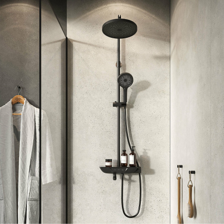 Душевая система (стойка) Iddis SpaHome SPABLBTi06 черная матовая фото