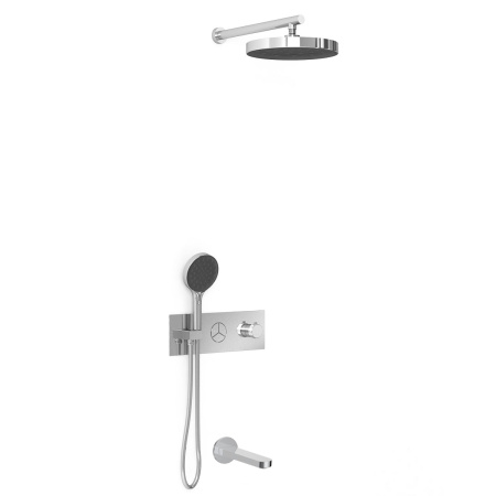 Душевая система скрытого монтажа с термостатом Vincea Inspire VSFW-432TI3CH хром фото
