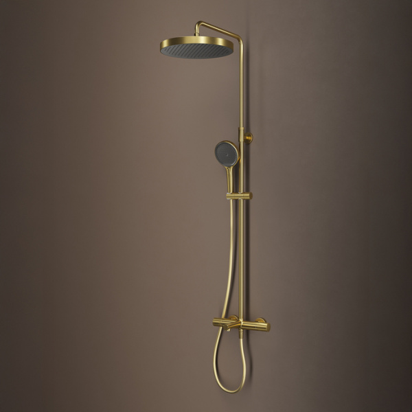 Душевая система с термостатом Iddis Duna DUNMGSTi06 матовое золото фото