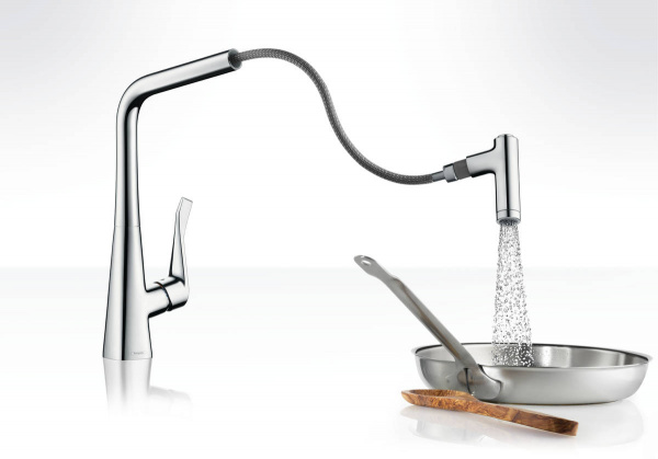 Смеситель для кухни с фильтром для воды Hansgrohe Metris 14820800 фото
