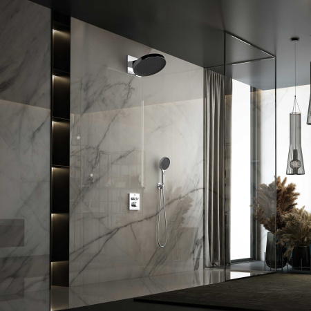 Душевая система скрытого монтажа с термостатом Vincea Inspire VSFW-3I21MT3CH хром фото