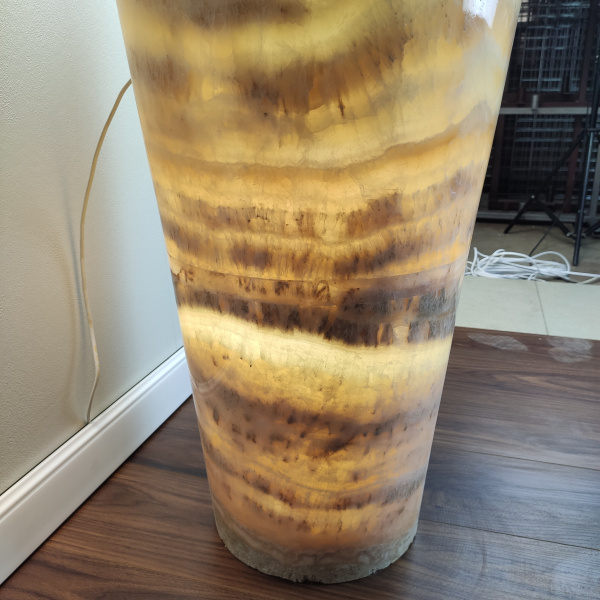 Раковина напольная из оникса Yellow ON-01343 (45*45*90) фото