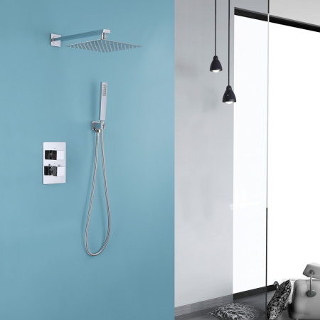 Душевая система скрытого монтажа с термостатом Abber Daheim AF8251 хром фото