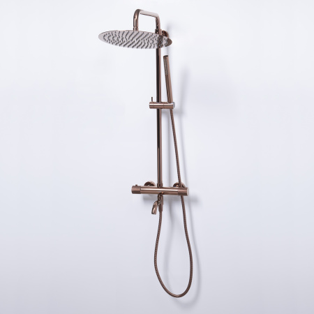 Душевая система с термостатическим смесителем WasserKRAFT Thermo A18301 розовое золото фото
