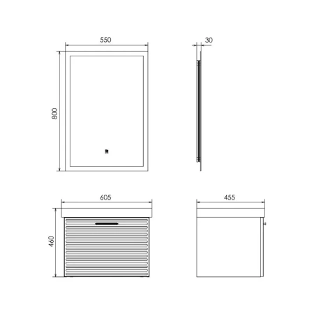 Тумба с раковиной Comfortу Касабланка 00-00019249CF серый шелк фото