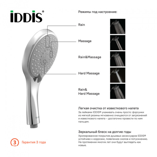 Душевая лейка Iddis Hand Shower A11251 фото