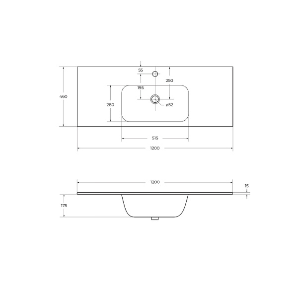 Раковина Cezares Duet 120 CZR-NAT-120-LVB фото