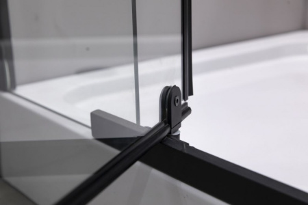 Душевой уголок Esbano ESUGD7190B 100x80 черный матовый фото